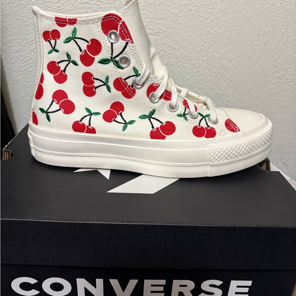 Converse Cherry Pattern High-Tops